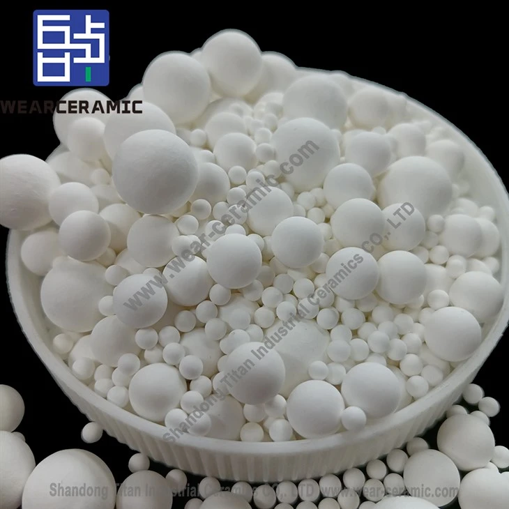 Inert Alumina anbalaj Materyèl